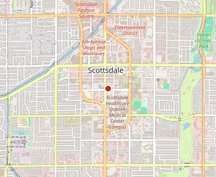 Map showing Rehab Burger Therapy